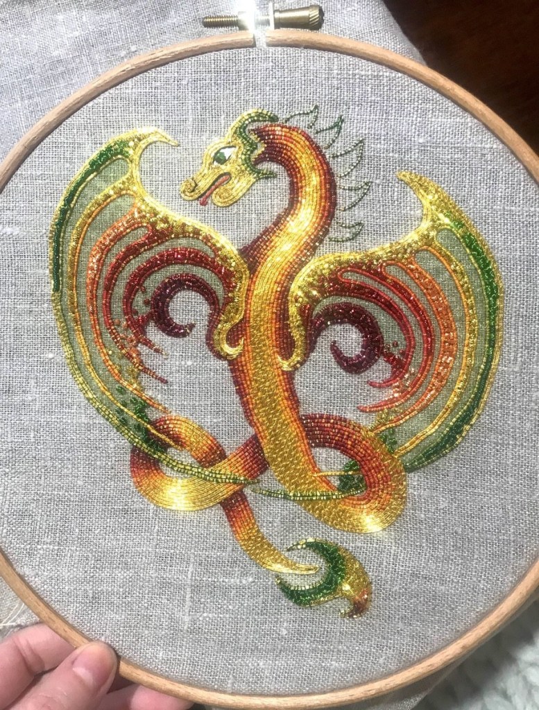 Dragon or nué - Royal School of Needlework
